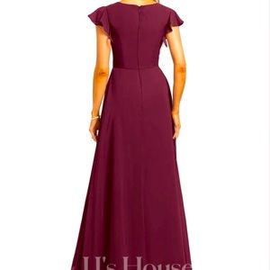 Only wore once bridesmaids dress size 4 color Cabernet